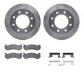 Dynamic Friction Co 7412-48026, Rotors-Drilled and Slotted-Silver w/Ultimate Duty Brake Pads incl. Hardware, Zinc Coated 7412-48026